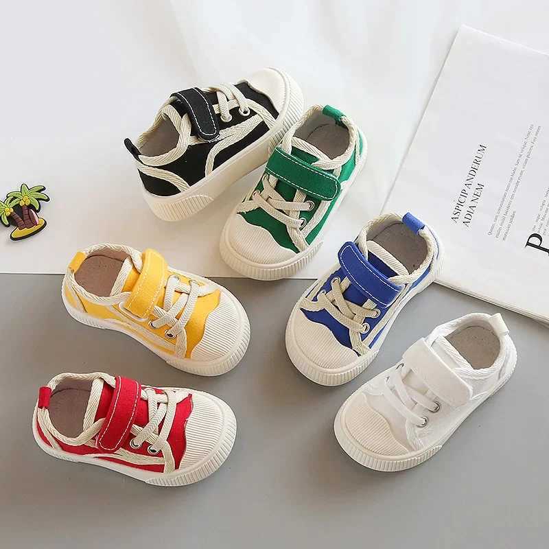 Fashion Minimalist Girls Shoes Autumn New Soft soled Childrens Sports Shoes Comfortable Edition Childrens Canvas Shoes Flat bottomed Sports Shoes Boys
