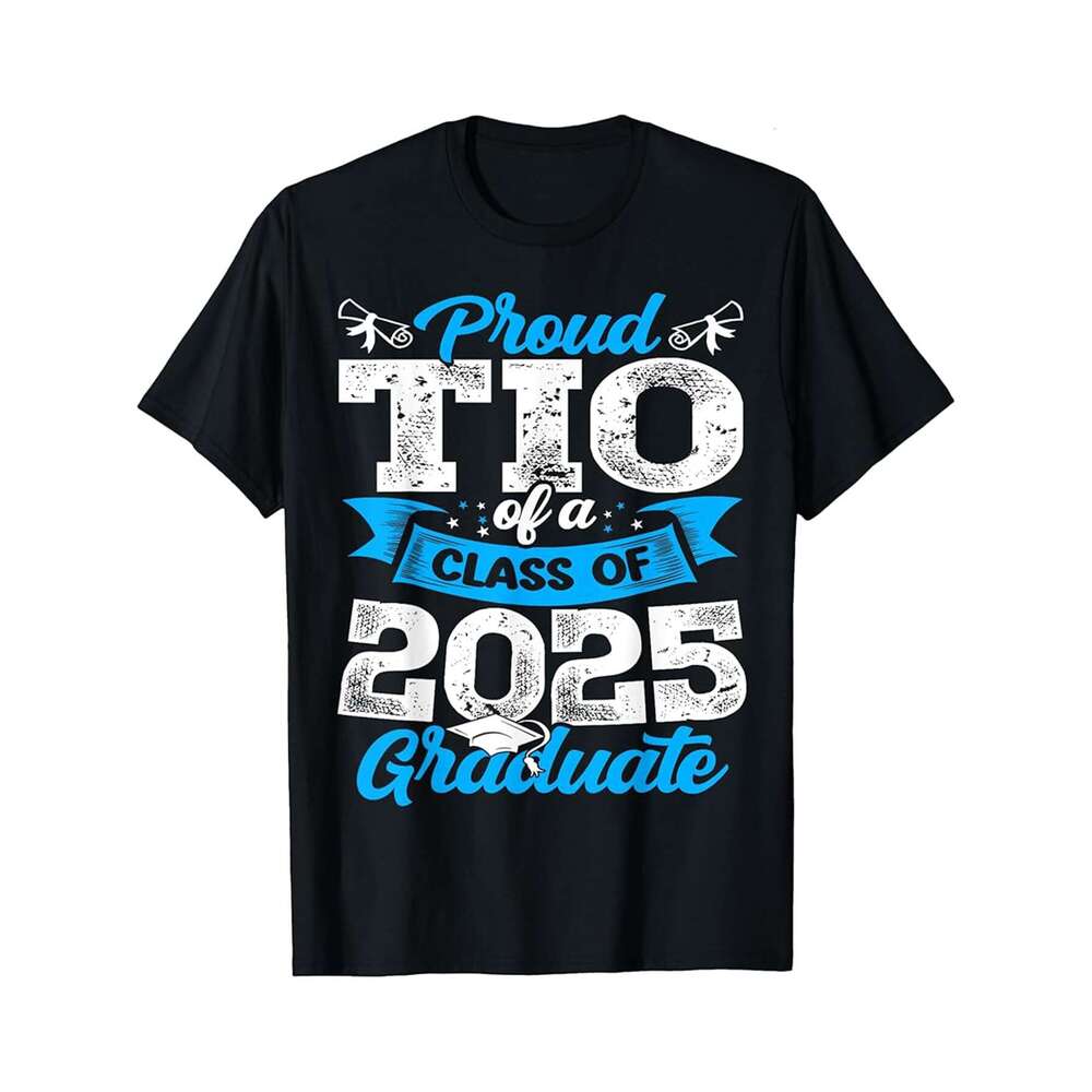 Designer T shirt Super Proud Wife of 2025 Graduate Senior Graduation Family - 220g Tshits