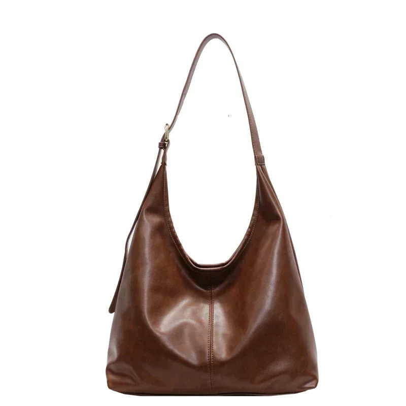 High Quality Large Capacity PU Tote Bags Simple Solid Hasp Classic Commute Style Shoulder Bags for Women Fashion 250408