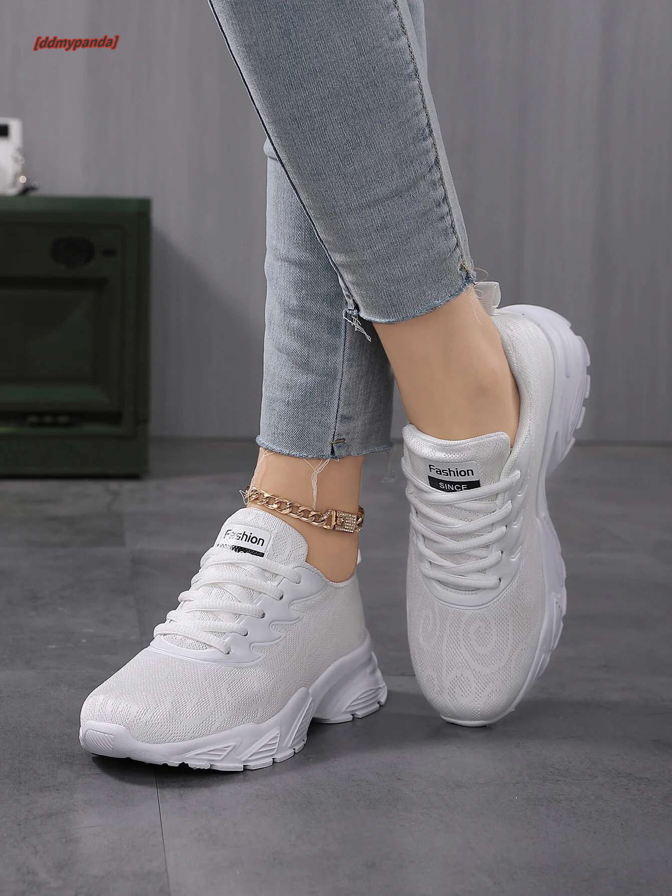 Spring Autumn Mesh Casual Shoes for women Breathable full White sneakers Woman soft soled running shoes Leisure Sports Footwear ddmypanda