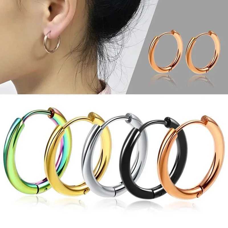 10/20Pcs Minimalist 316L Stainless Steel Small Hoop Earrings For Women Man Classic Round Earrings Fashion Ear Piercing Jewelry Z250408