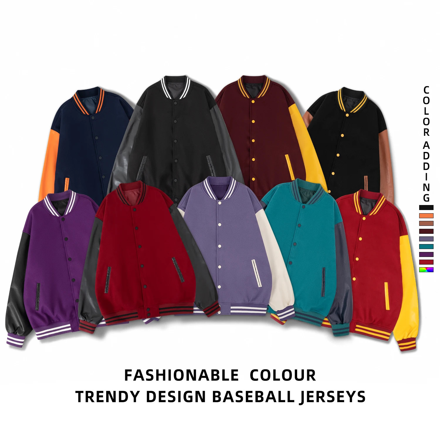 Mens school team jacket classic baseball college and high woolsynthetic leather bomber unisex color club 250409