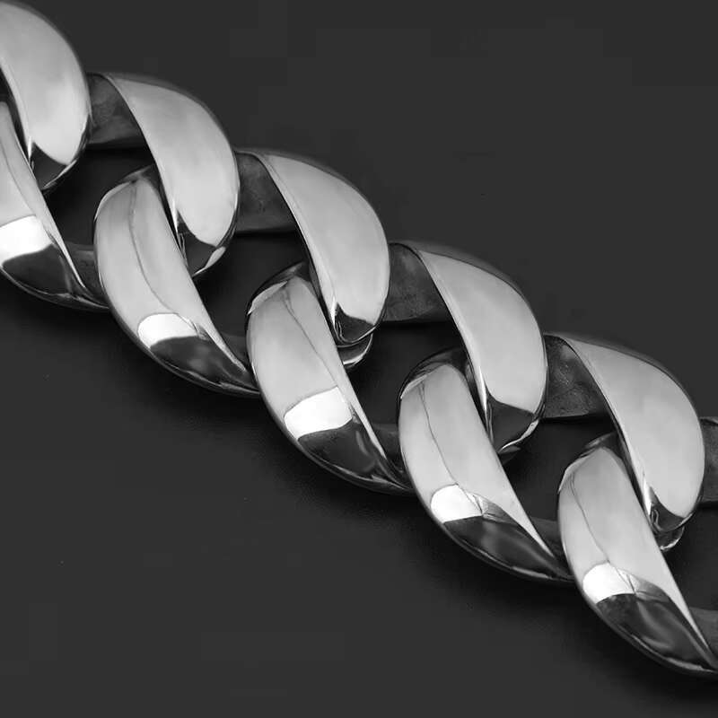 Cuban Chain Necklaces Stainless Steel 30MM Width Heavy 18K PVD Gold Miami Hip Hop Party Jewellery