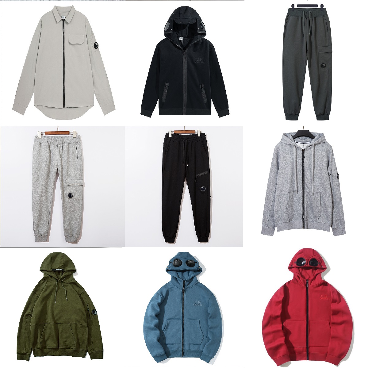 Men's Hoodies one lens glasses Sweatshirts new Hooded Jackets Windproof Storm Cardigan Overcoat Fashion Goggle Hood Jacket Hoodie Zip Fleece Lined Coats