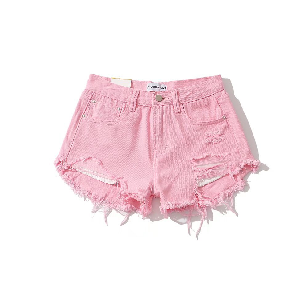 2025S Women S Designer Shorts Ins Spicy Girl Hairy Denim Shorts For Women Summer New Style Loose High Waist Wide Legs Look Thin Hot Pants Trendy Hot P
