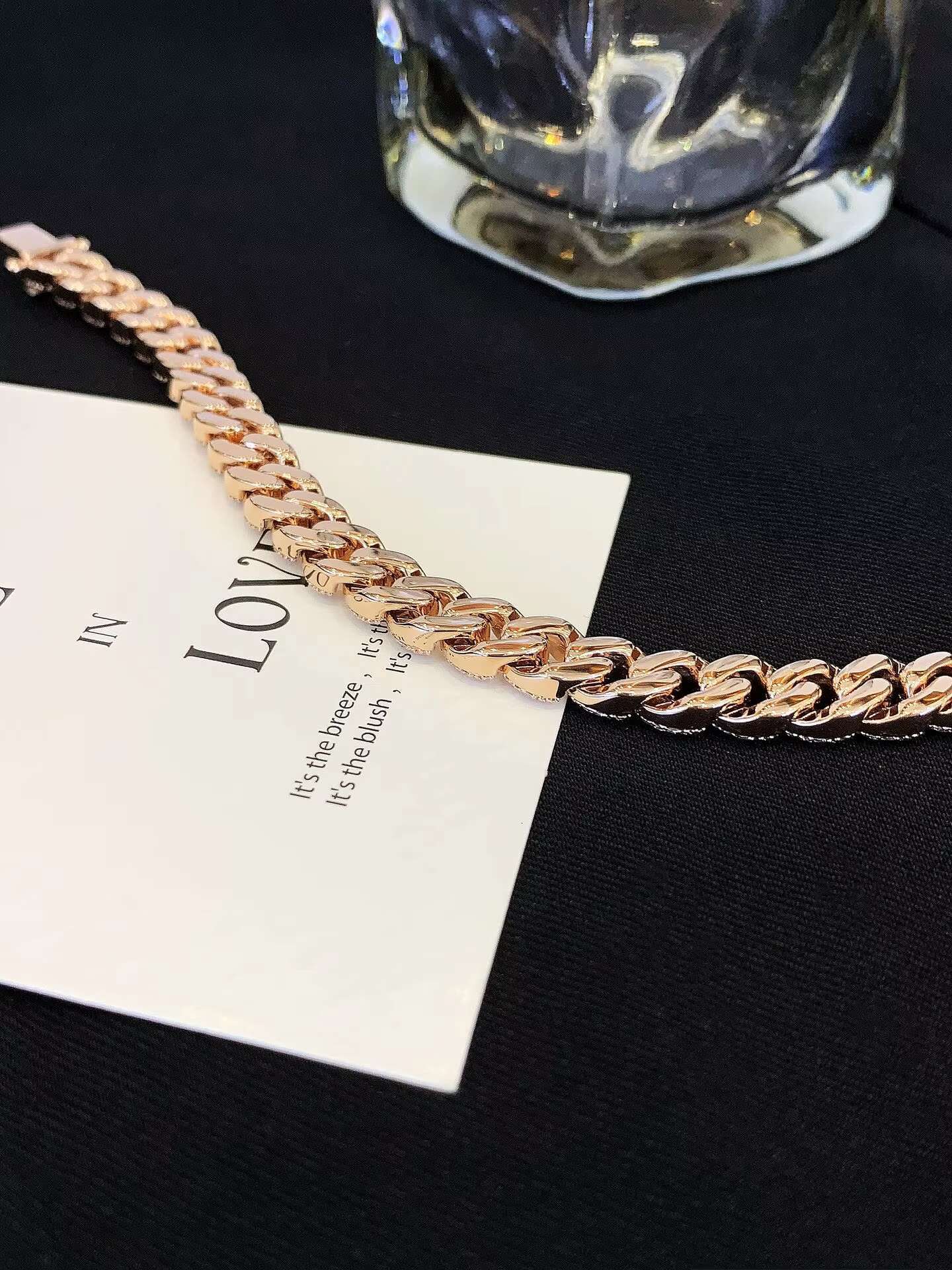 Hip Hop Custom Iced Out Lab Moissanite 14K 18K Real Gold Men Cuban Link Chain 8mm 16cm Link Chain