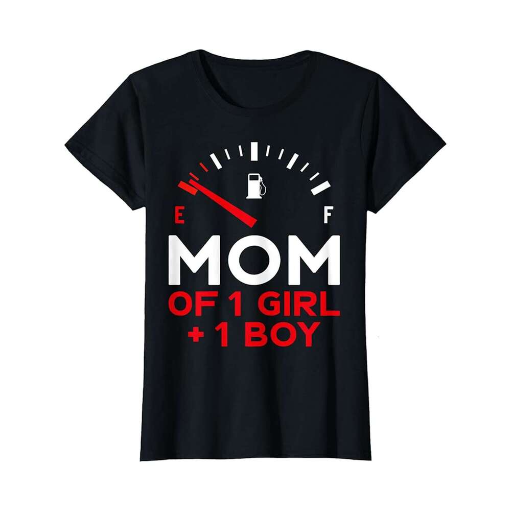 Designer T shirt Mom of 2 Girls Baseball Mothers Day - 220g T shits
