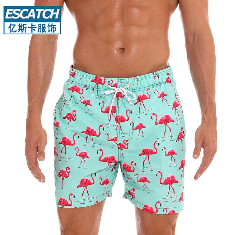 2025 New Designer Men Shorts ESCATCH Summer New Loose Casual Quarter Beachwear