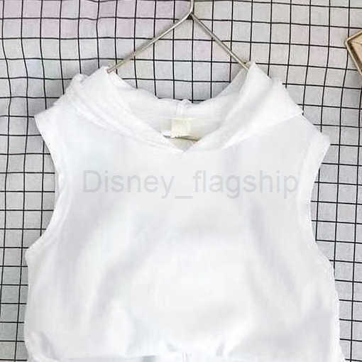 Disney 2024 new summer girls shorts set boys vest two-piece set babys stylish sleeveless top childrens clothing trendXJ250409