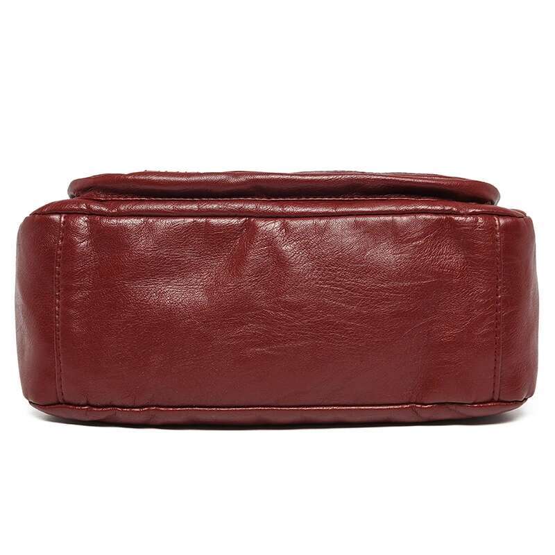 Soft PU Leather Waterproof Shoulder Women Retro Casual Crossbody Bag Multiple Pockets Large Capacity Classic All Match Bags