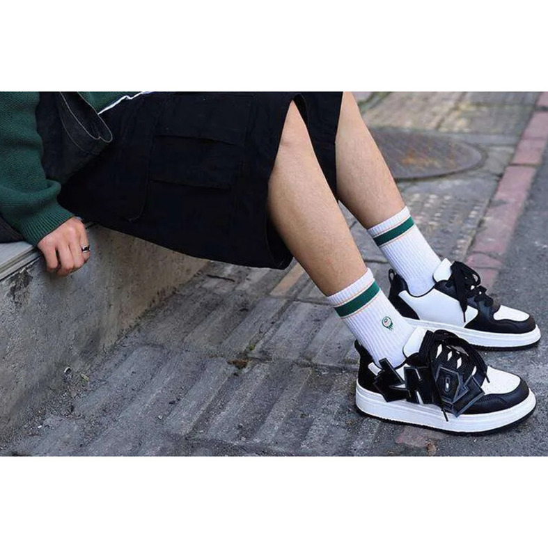 2025 Jifffly National Trend Mid-High Top Slip-On Sneakers Height-Boosting Couples' Versatile Sports Casual Loafers