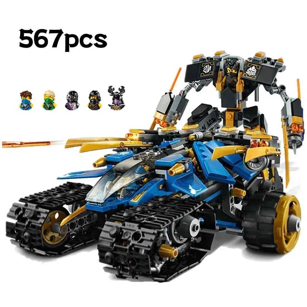 576 pieces of technical ninja Thunder Raiders mechanical warriors robots mechanical building blocks war weapon models childrens toys adult gifts W2504