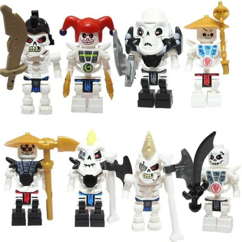 8 pieces/set of anime ninja characters Moro Nadahan Lloyd Kay Jay Zane Cole Nya Building Blocks Mini Action Characters Brick Toys Gifts X250409
