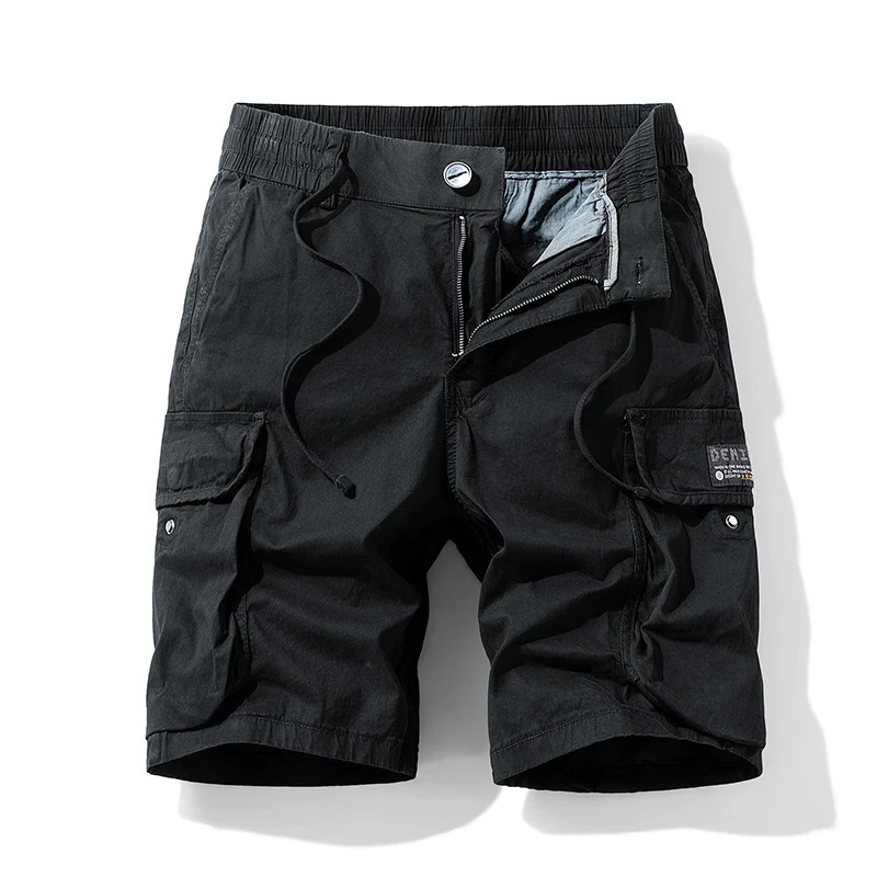 Summer Men Cotton Cargo Shorts Mens Jogger Sport Casual Beach Shorts Man Bermuda Streetwear Outdoor Fashion Shorts Pants Trouser 250407