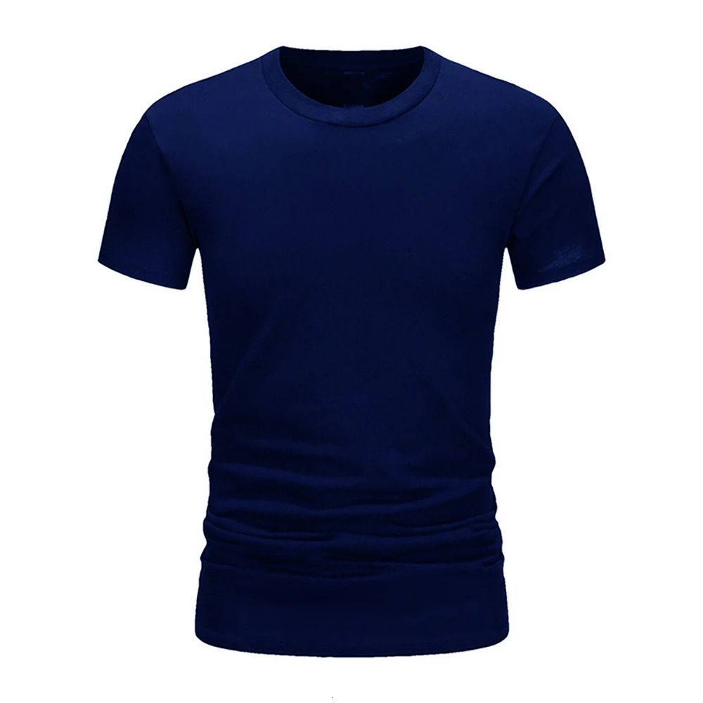 Mens cotton T-shirt summer mens T-shirt loose oversized T-shirt casual breathable short sleeved clothing 250402