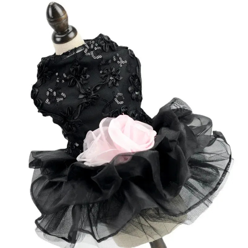 Dog Bow Dog Cat Skin Princess Wedding Summer Dress Dog Pet Wedding 250409