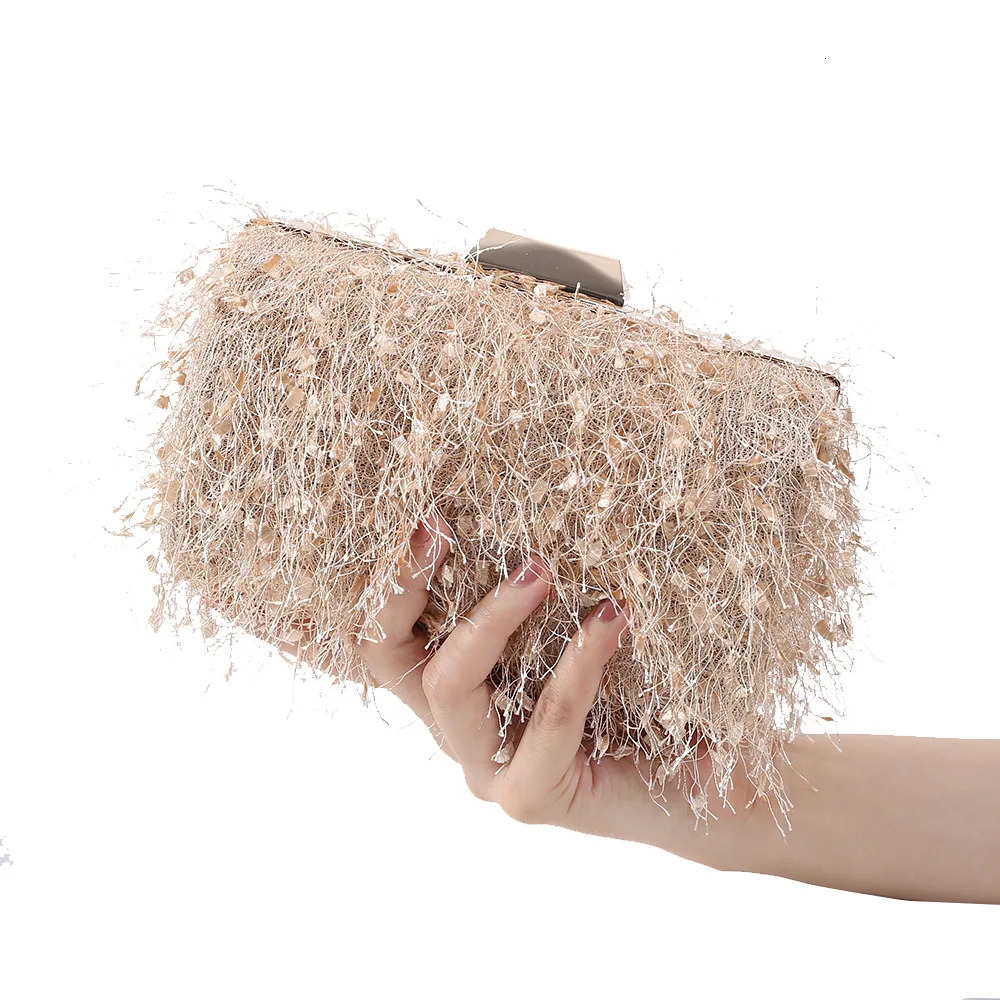 Korean Fashion Tassel Clutch Bag purse for women Crossbody Bag Trend Personality Shoulder Bag Evening Wedding BagKorean F 250407