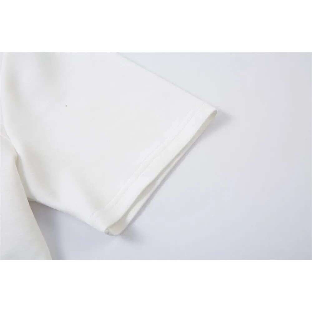 Letter Embroidery Short Sleeve T-Shirt Mens With Rivets Summer High Street Crew Neck Loose Tshirt Men Tops