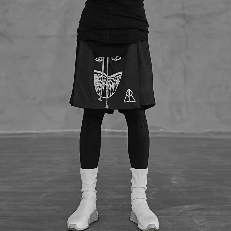 NIGO Drawstring shorts retro trend hiphop fashion street black mens FHDX #NGTTOP11242 250409