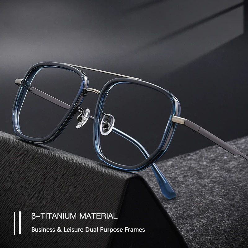 2024 Oversize Glasses Frame Men Square Myopia Optical Prescription TR90 Eyeglasses Women Male Ultralight Eyewear 250407