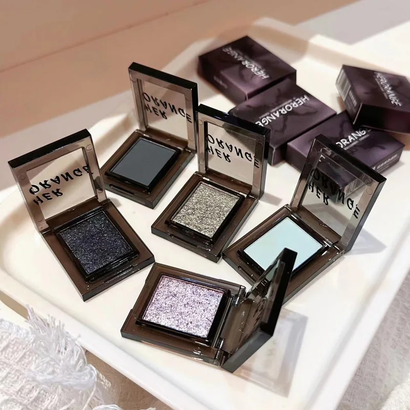 17 - Color Smoky Matte Blue Eyeshadow Palette with Metallic Mini Monochrome Eyeshadows, Featuring Pearl Glitter and Earth Grey Multicolor for Eye Make