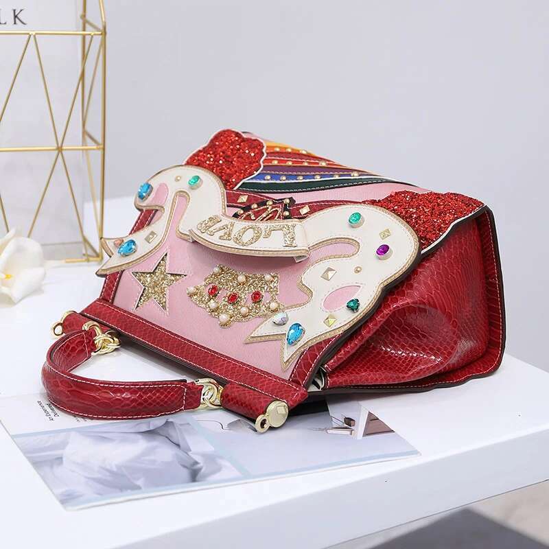 2025 Europe And America Classic Frame Appliques Serpentine PU Shoulder Bag New Crossbody Bags For Women Bolsa Feminina