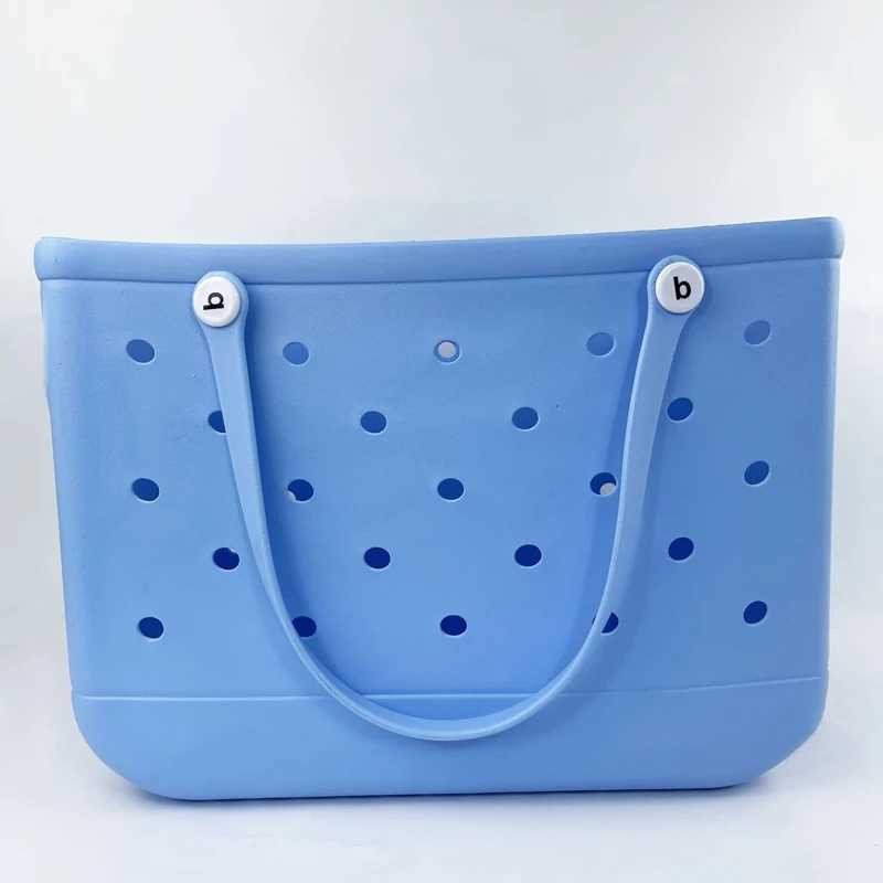 1Storage Fashion Beach Bag Rubber Summer Waterproof Basket Large Capacity Shoulder Handbag Kid Beach Bogg Bag