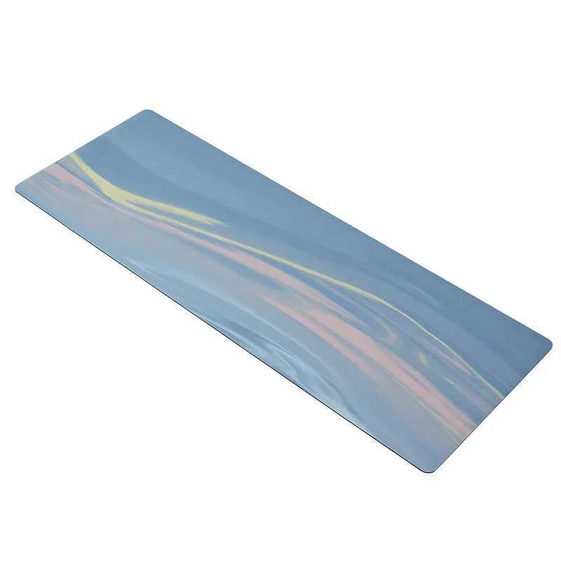 Contrast-Colored PU Natural Rubber Yoga Mat-Anti-SlipMoisture-Wicking Dance/Fitness Mat with Artistic DesignPremium Edi Y250408