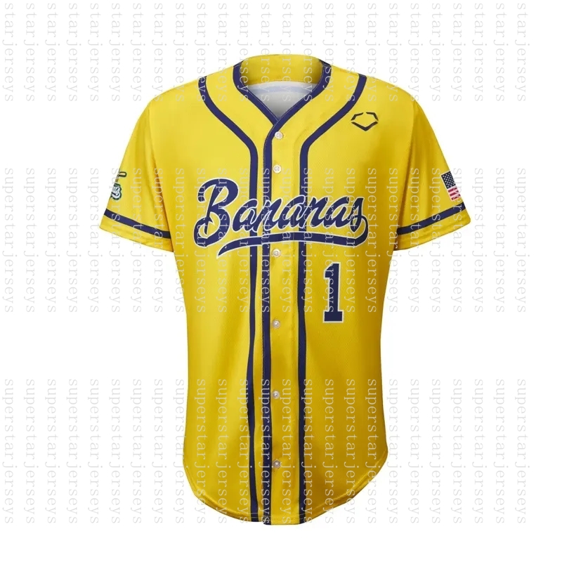 Bananas Olson 8 Phillips 29 Rac 15 Baseball Jersey Customized Jerseys For Mens Women Youth