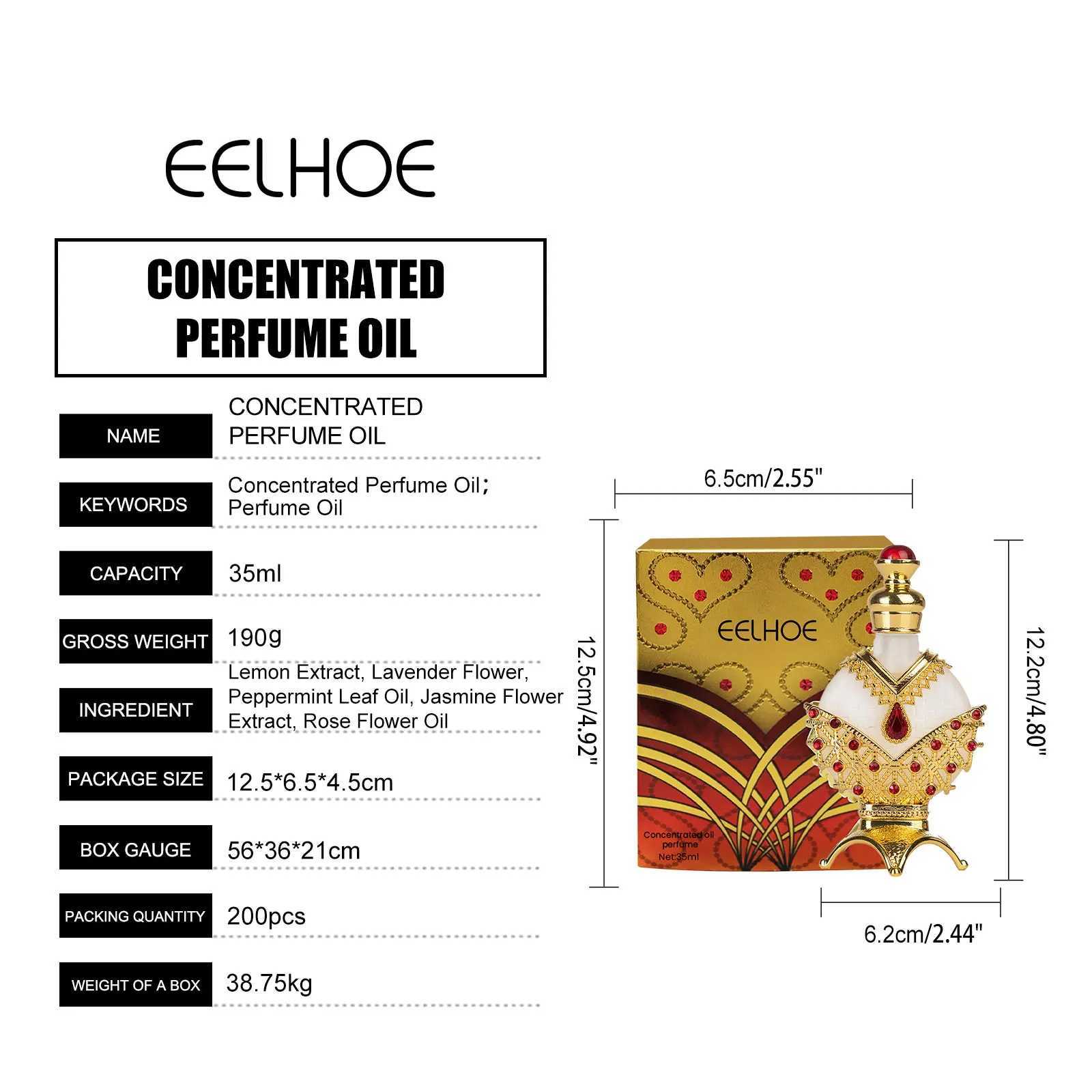 Eelhoe 35ml Charming perfume Oil Lasting perfume Valentines Date Gift Flirting Fresh Natural Fragrance Elegant perfumeXJ250409