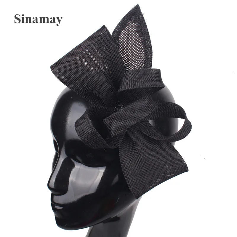 Bow Wedding Fashion Fascinator Bride Headwear Elegant Women Party Church Dinner Hair Accessories Hair Combs Feather Decor 250409