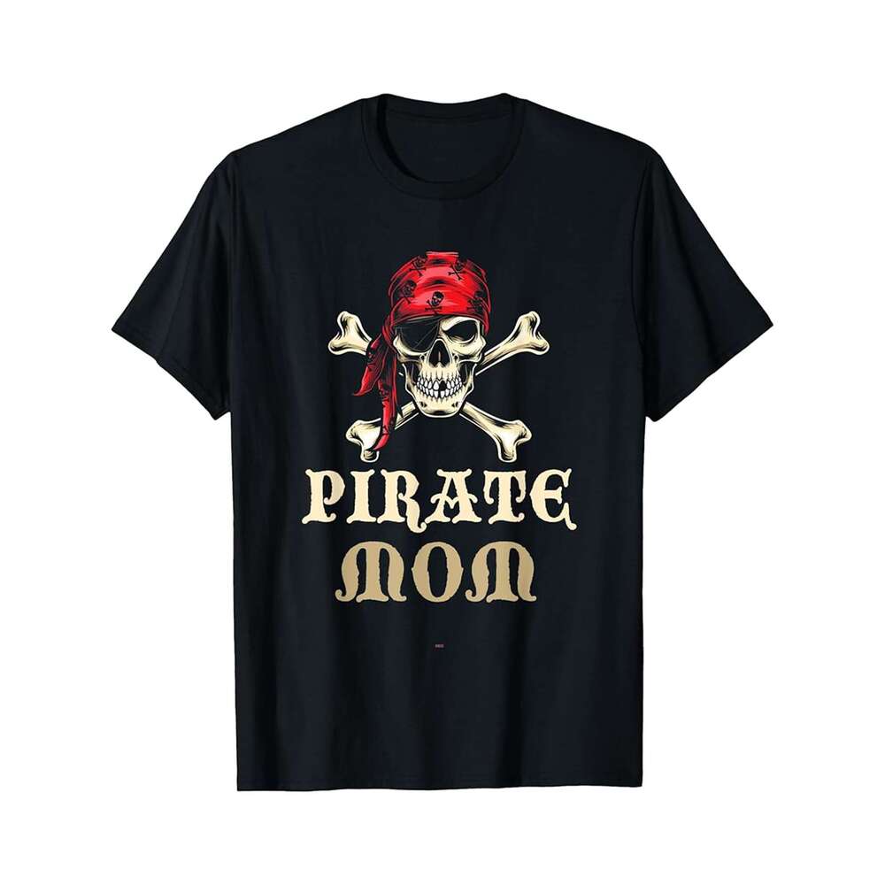 Designer T shirt Pirate Mom Skull Costume Halloween Funny - 220g Tshits