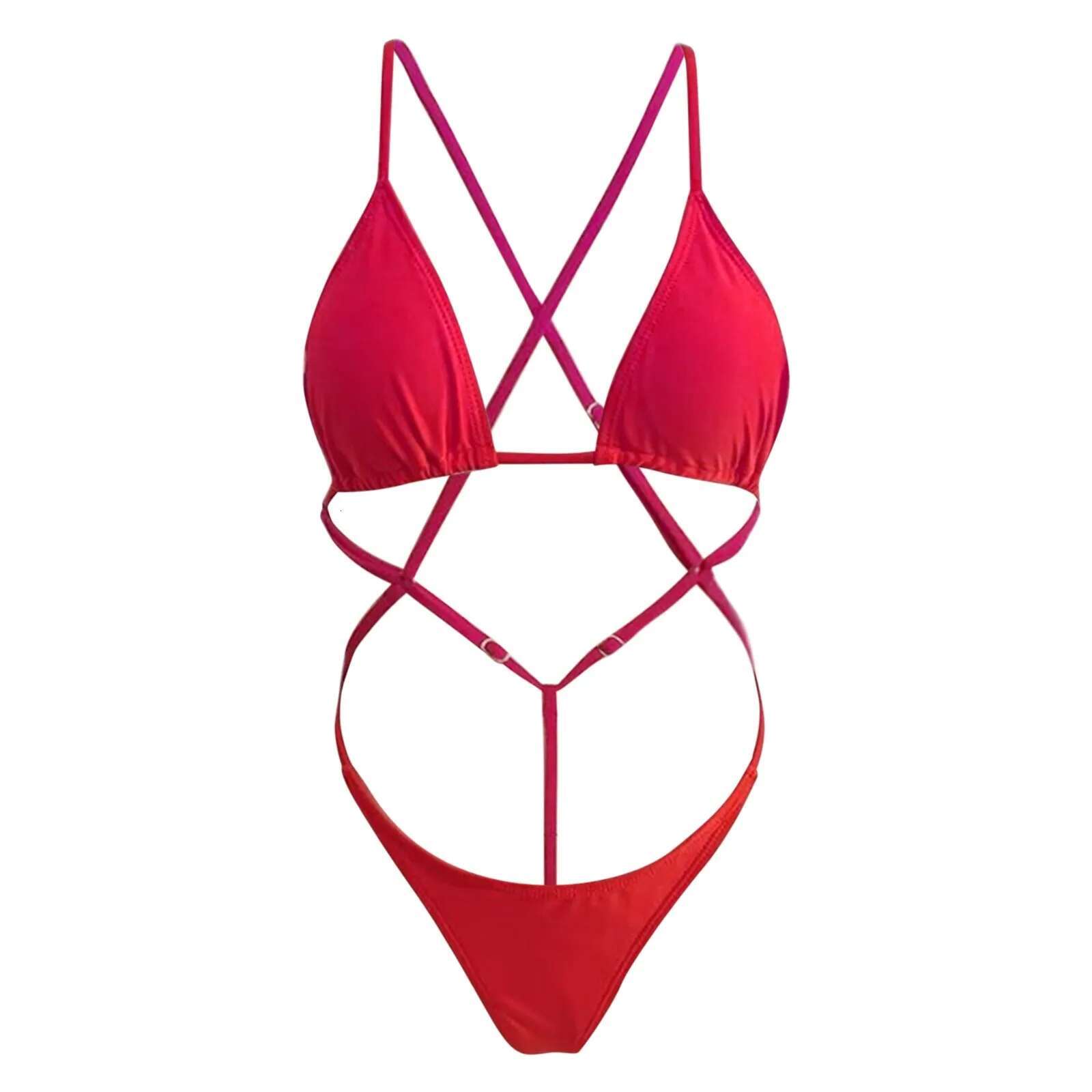 Dongdumaoyi Women Bikini Set Sexy Side Tie Thong Swimsuit Bandage Style Brazilian Swimwear Ultrathin Bra Brief Sets Erotic Lingerie