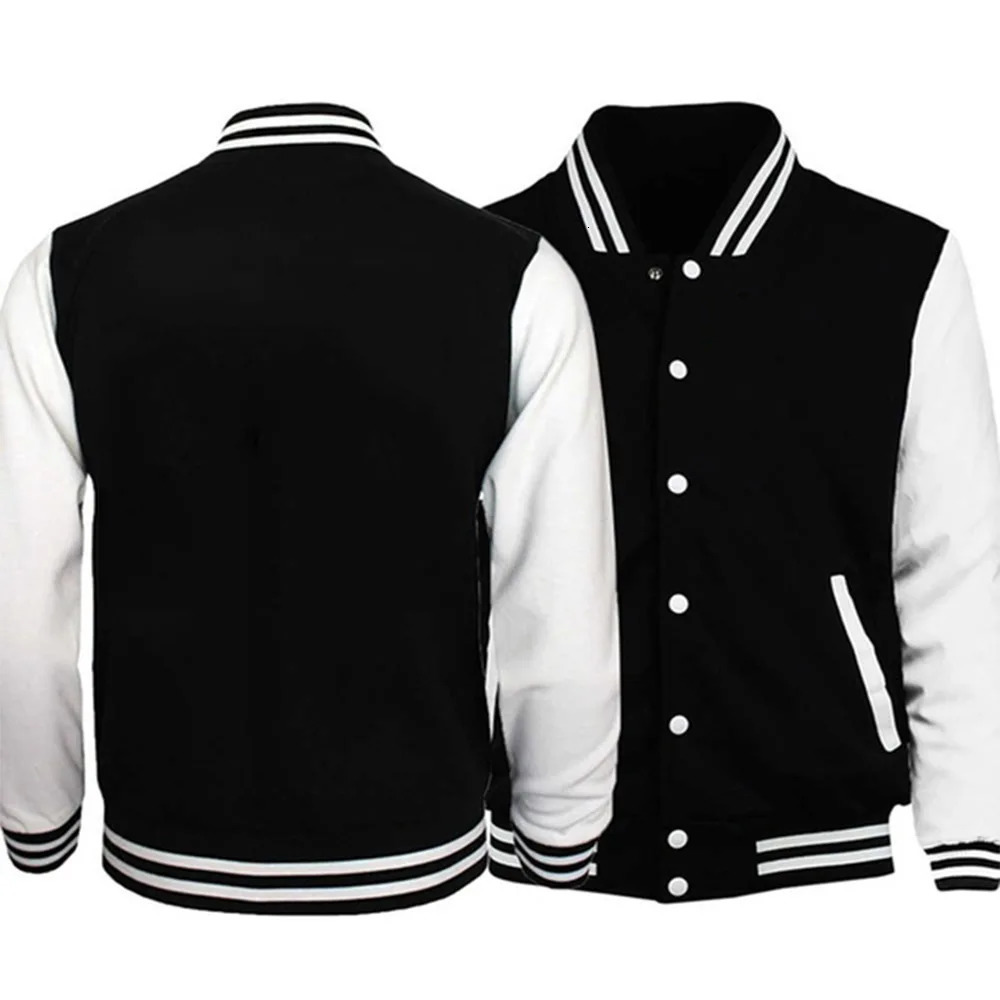 Fashion Loose American Baseball Shirt Bomber Jacket Mens Casual Plus Size M4XL 250409