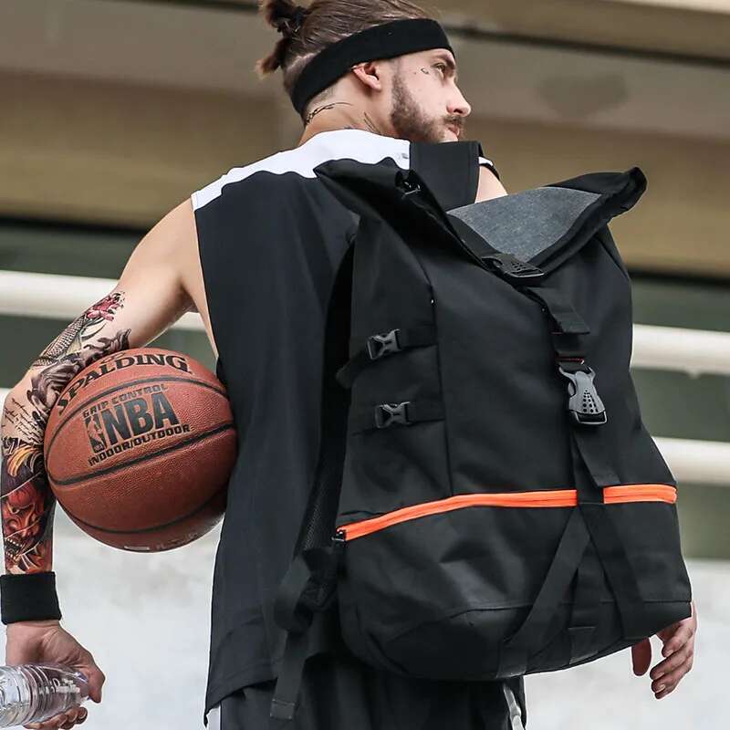 Basketball Backpack Large Men With Separate Ball Compartment, Sports Equipment Bag For Soccer, Volleyball, Travel