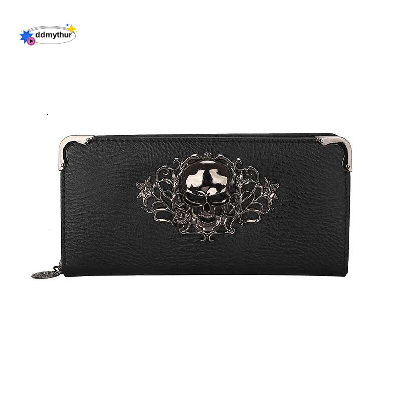 Design Women Long Purses Skull style For Ladies Girl Money Pocket Card Holder Female Wallets Phone Bag ddmythur