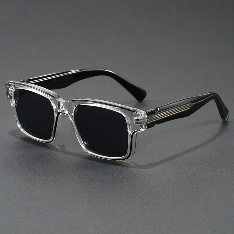 TB BHULAMTE Free Shipping New Designer Sunglasses Eyebrow Line Retro Glasses Men's Sunglasses Square Street Style Thick Frame Niche Trend Retro S