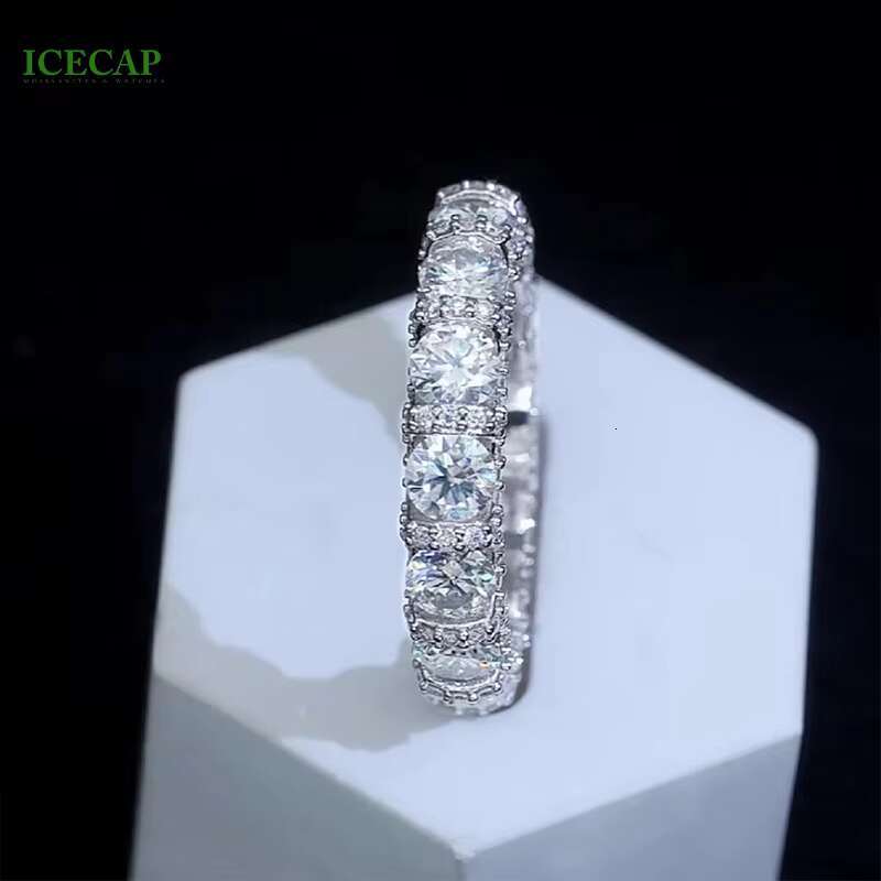 Mens Luxury Moissanite Jewelry Diamond Ring S925 Sterling Silver VVS1 Moissanite Ring With GRA Certificate