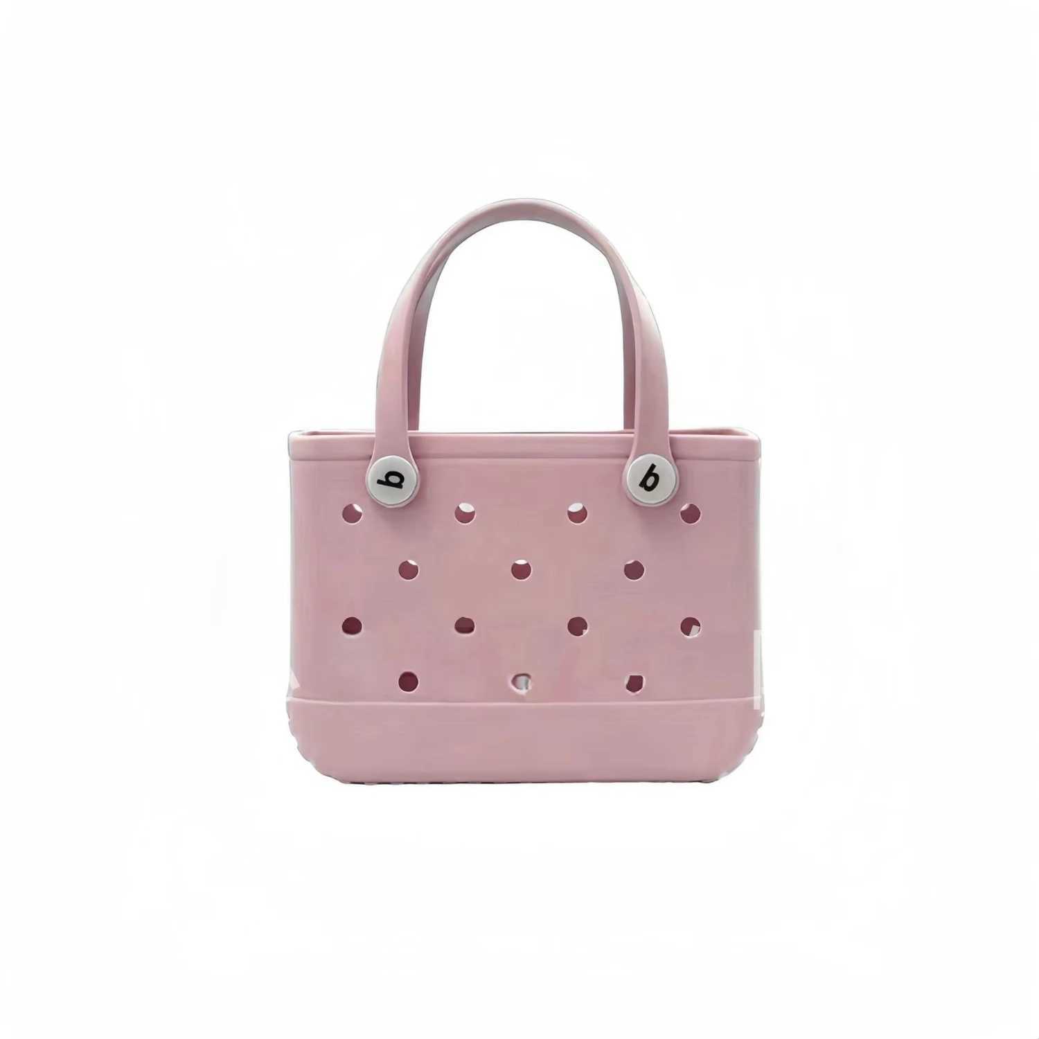 Mini childrens beach burger waterproof rubber jelly handbag used for warm shopping and picnics Y250409sd