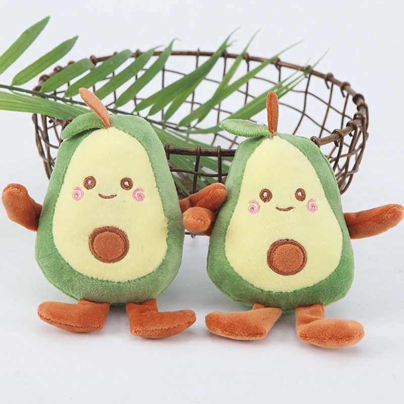 Cute cartoon fruit avocado stuffed doll plush toy keychain pendant backpack keychain decorative accessories giftXJ250409