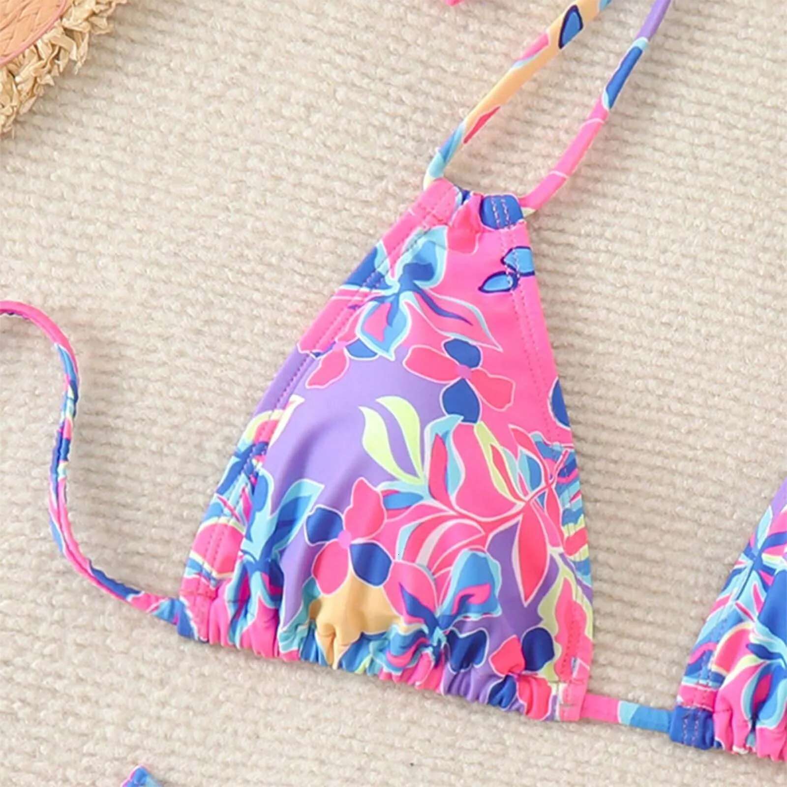 Dongdumaoyi Sexy Micro Bikini Push Up Women Swimsuits Female Swimwear Brazilian Set Thong Biquini Swim Suits Print Beachwear