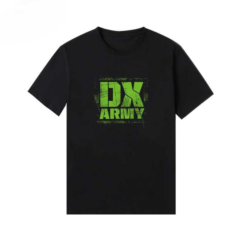 US fashion brand 2024 summer new DX combination short sLeeved printed T-shirt pure cotton loose casual T-shirtXJ250409