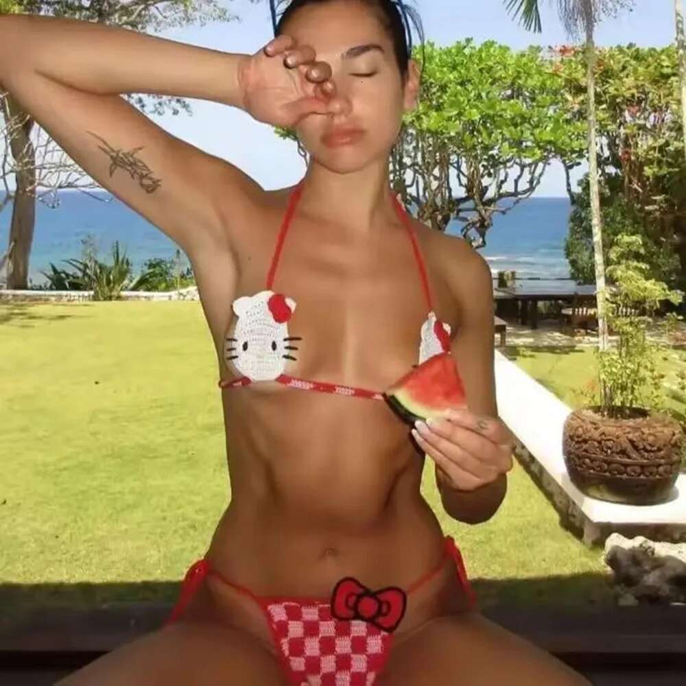 Lady's Cute Crochet Bikini Set 2 Pieces Bathing Sexy Micro Bikinis 2025 Ties Swimsuit Thong Swimwear Women Swimming Suit