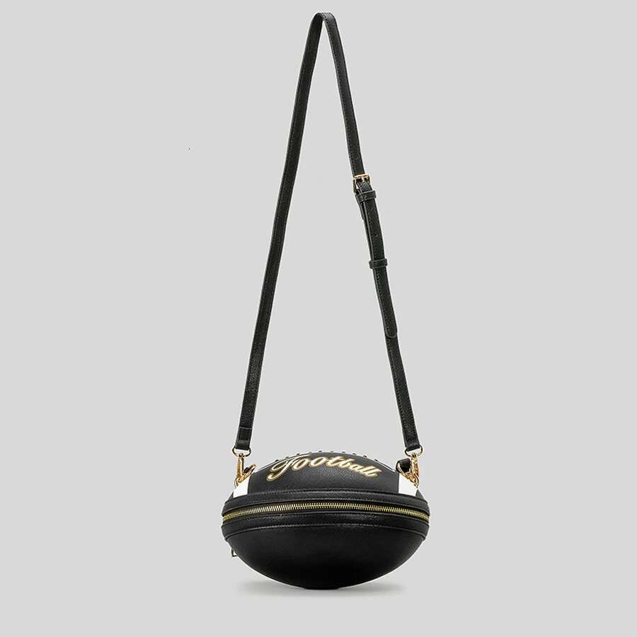 Creative Rugby Design Women Handbags Funny American Football Shoulder Crossbody Bags Pu Leather Cute Oval Small Tote Bag