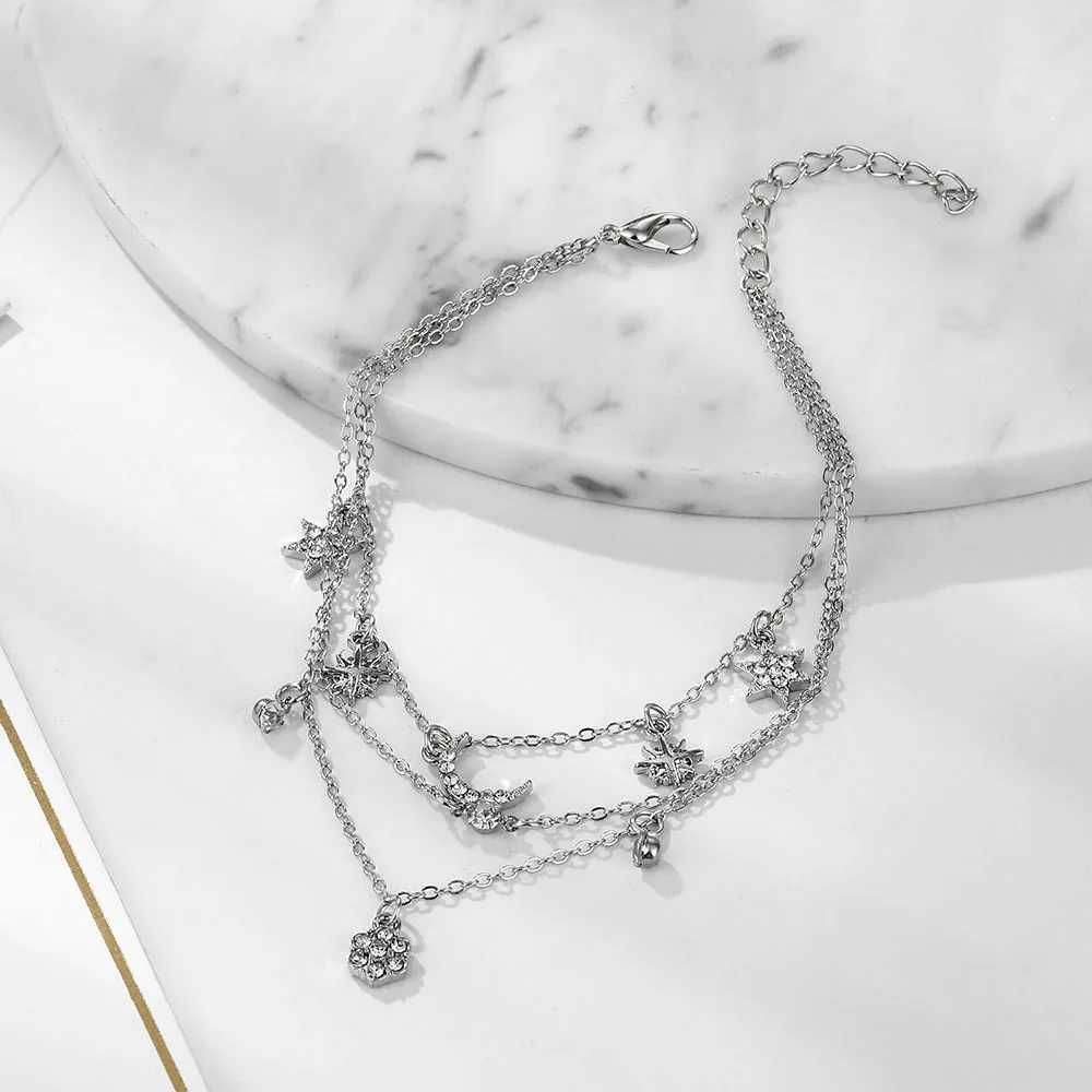 FNIO Bohemia Chain Anklets for Women Foot Accessories 2021 Summer Beach Barefoot Sandals Bracelet ankle on the leg Female Z250408