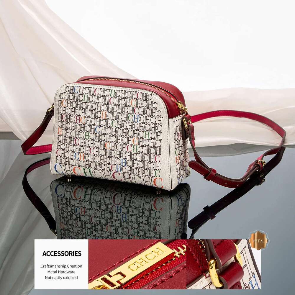 Classic Handbag Fashionable Designer Women's Square PVC Printed Shoulder Bag