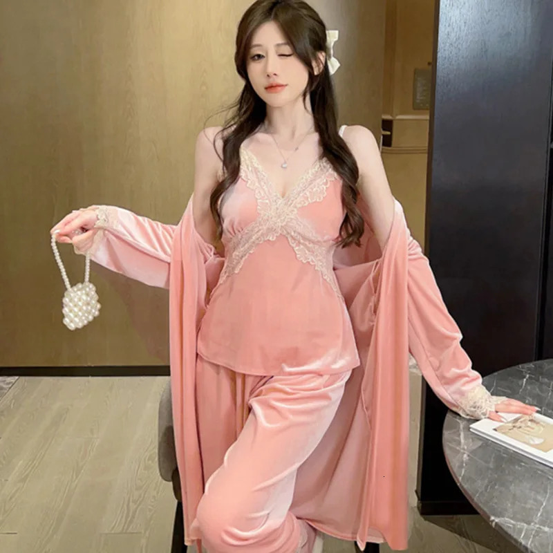 Sexy lace lingerie bathroom silk satin home clothing evening gown sleepwear womens 250409