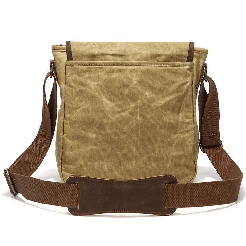 Men Anti Theft Travel Bags Vintage Style Leather Sg For Women Waxed Canvas Waterproof Crossbody Shoulder Bag