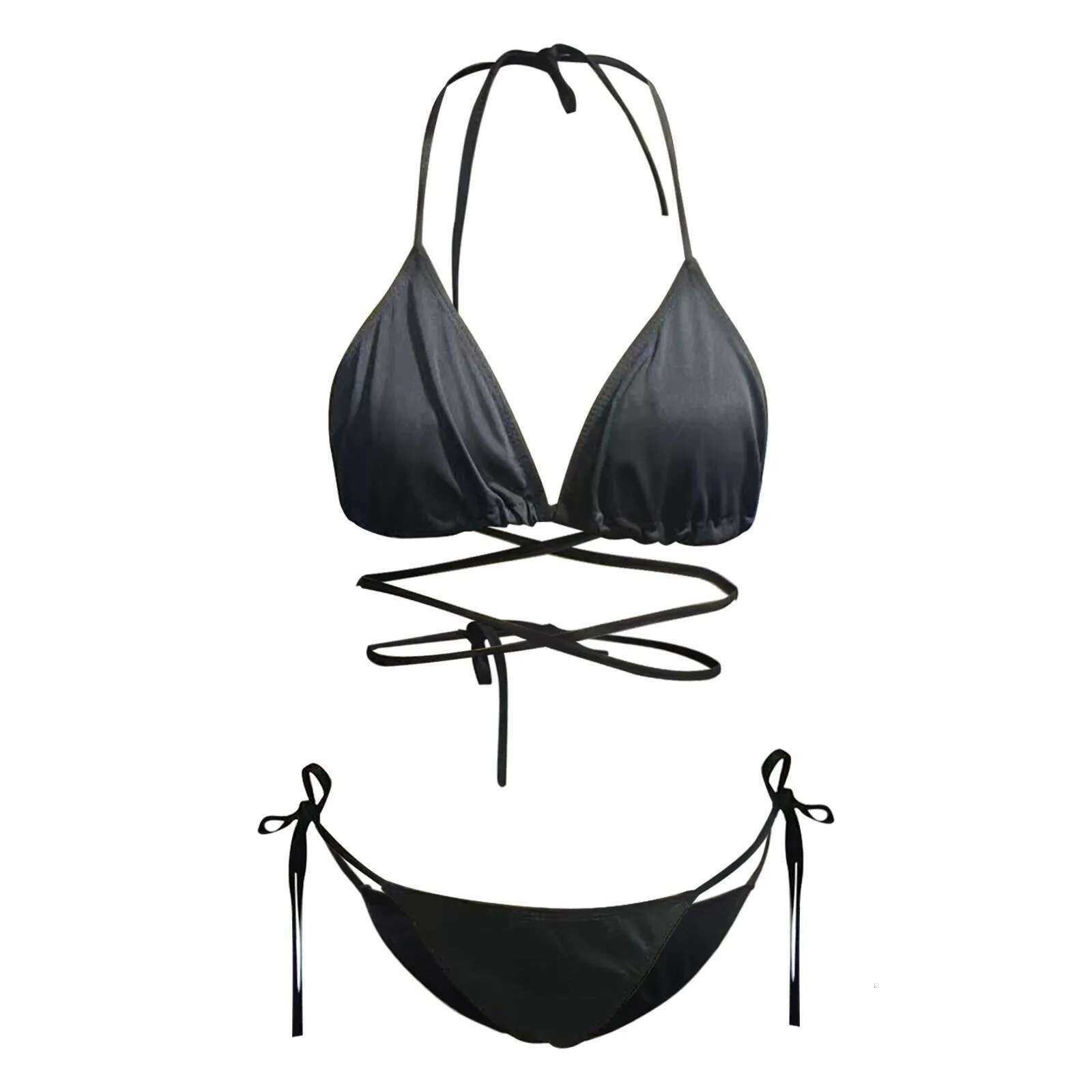 Dongdumaoyi Lunamy Sexy Bikini Sets G String Girls Swimwear T Back Thong Swim Briefs Women Beachwear Underpants Fitness Bodybuilding