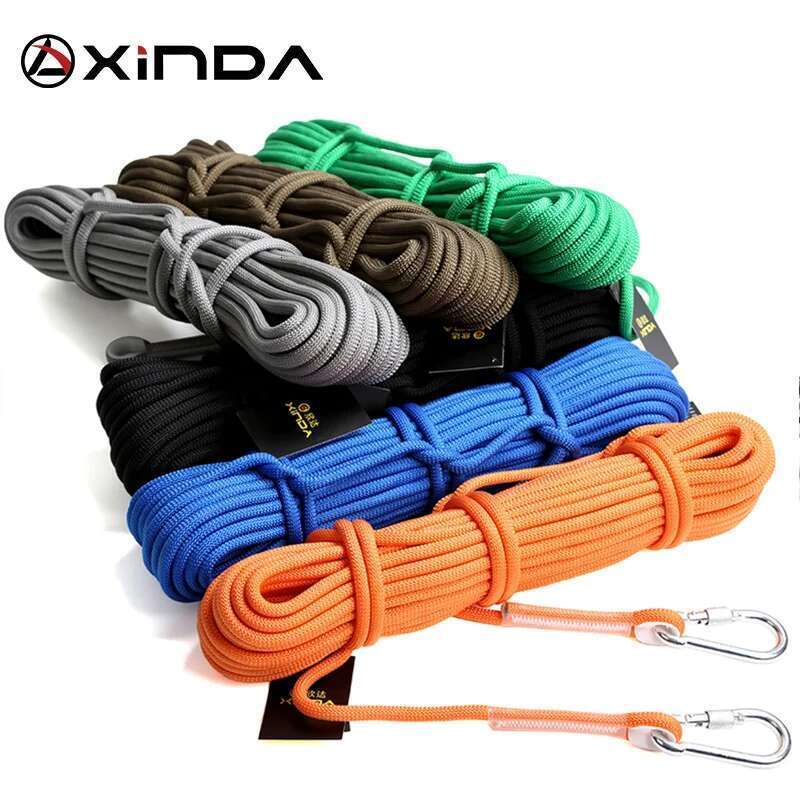 XINDA Outdoor Trekking Hiking Accessories ating Climbing 10mm Diameter High Strength Cord Safety Rope
